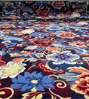 Luxuriöser 5-Sterne Korridor-Jacquard-Teppich aus Wolle, modernes Design für Hotellobbys und Zuhause, getuftet, maschinell gefertigt, gepolstert, waschbar, Golf