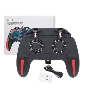 คอนโทรลเลอร์เกมมือถือ H10 ไร้สาย แบตเตอรี่ 2500/5000 มิลลิแอมป์ พร้อมพัดลมระบายความร้อนคู่ จอยสติ๊กสำหรับ <span class=keywords><strong>PUBG</strong></span> รองรับ IOS และ Android - Product Image 6