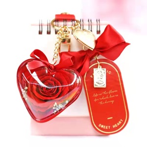 LLavero <span class=keywords><strong>de</strong></span> rosa <span class=keywords><strong>de</strong></span> decoración natural <span class=keywords><strong>de</strong></span> alta calidad, regalo <span class=keywords><strong>de</strong></span> Navidad casero - Product Image 3