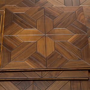 AVANTIMORA Parquet Hexagonal de Nogal Multicapa E0 E1 CE Grado AB Mate de 15mm 20mm con Sistema T&G para Hoteles de Lujo - Product Image 2