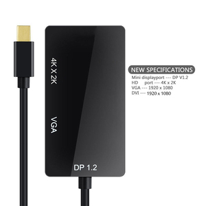 Bộ Chuyển Đổi <span class=keywords><strong>DisplayPort</strong></span> Mini 3 Trong 1 Bộ Chuyển Đổi Tương Thích Thunderbolt Bộ Chuyển Đổi Đầu Cái MINI DP Đực Sang HDMI Tương Thích DVI <span class=keywords><strong>VGA</strong></span> - Product Image 5