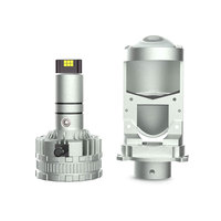 Mini ampoule projecteur LED H4 150W 15000LM Bi-LED, phare automobile à faisceau haut et bas avec ligne de coupure claire, kit de rétrofit