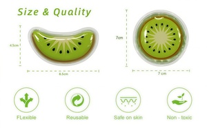<span class=keywords><strong>Masque</strong></span> pour les yeux en gel de thérapie froide à imprimé de fruits personnalisé en gros avec gel rafraîchissant Sac relaxant pour un confort optimal - Product Image 3