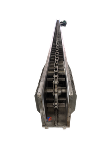 Geschikt voor hellende opwaartse transportband met dubbele ketting en schrapers - Product Image 2