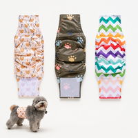 Bande de ventre absorbante imprimée et lavable pour chien mâle, anti-fuite, pour Golden Retriever de grande race, vente en gros