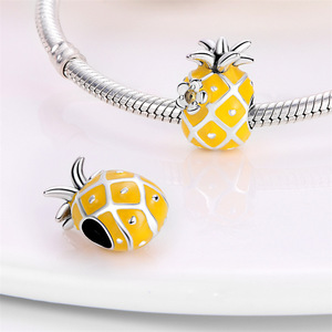 Venta al por Mayor de Joyería de Moda para Mujer, Dijes de Plata de Ley 925 con Diseño de Aguacate y Cereza, Joyería para Mujer, Regalo - Product Image 2