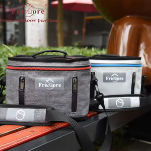 Sac isotherme en polyester imprimé léopard, imperméable, thermique, capacité 6L, sac à lunch portable pour la livraison de nourriture en extérieur - Product Image 6