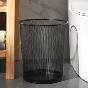 Cubo de Basura Redondo Negro de Oficina Económico de 16 l, el Mejor Cubo de Basura de Malla de 4 Galones para Interiores sin Tapa - Product Image 5
