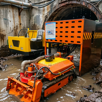 Robot de dragage sous-marin à chenilles équipé d'un agitateur pour le traitement des boues visqueuses