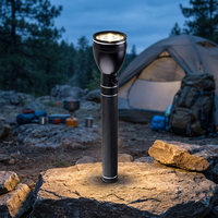 Lampe torche LED longue portée en aluminium, étanche IP66, rechargeable par USB, haute puissance, faisceau réglable, sécurité, autodéfense