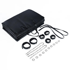 Taşınabilir katlanır PU deri siyah BDSM yatak kolları ve manşet kayışları ile seyahat-sm oynamak için uygun esaret kurulu kı<span class=keywords><strong>s</strong></span>ıtlama Mat - Product Image 4