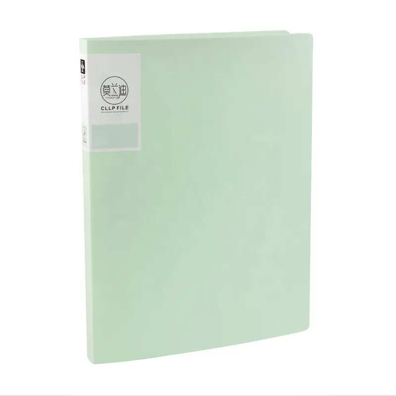 A4 Letter Size File Storage Folder PP Plastic Material Double Clip Clamp Binder Office Binder Without Ring Document Paper