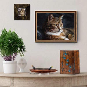 Bằng gỗ urns cho pet tro mèo hoặc con chó hỏa Táng hộp tưởng niệm cho tang lễ vẫn urns cho chó mèo tro - Product Image 5