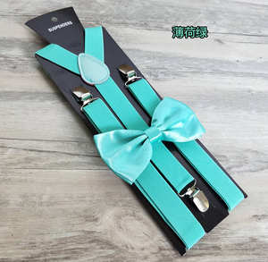 Bretelles élastiques en cuir pour hommes, 3 clips, style vintage, pour hommes et femmes, pour pantalons, mariage, suspension pour jupes, multiples - Product Image 5