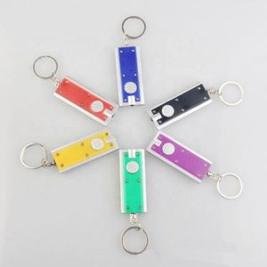 Custom <b>LED</b> Keychain <b>Flashlight</b> 12 Lumen Mini Square Torch, Battery Powered for Camping, Hiking & Emergency Use - Product Image 2