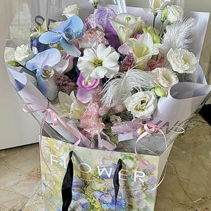 Fleurs bleues cosmiques peinture en aérosol spéciale Floral Rose argent nacré bleu glace noël et Halloween fleurs de peinture de teinture appropriées - Product Image 4