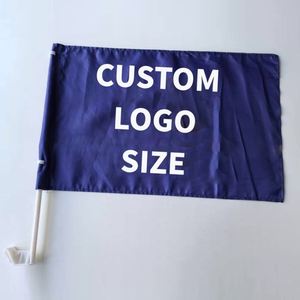 Drapeau de voiture personnalisé en gros, écologique, double face, 12x18 pouces, en polyester imperméable, pour fenêtre extérieure - Product Image 4