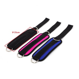 Sangles de cheville en nylon confortables et sécurisées pour un soutien de la cheville, une force accrue des cuisses et des fessiers, et une protection accrue lors des exercices de fitness. - Product Image 3