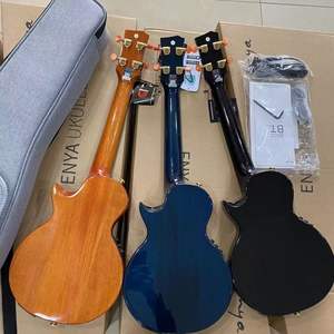 Enya Muyu ไม้มะฮอกกานีหนึ่งชิ้น, อูคูเลเล่ไฟฟ้าดูดซับแรงกระแทกได้เต็มที่ไม้เมเปิ้ลสำหรับผู้เริ่มต้นเป็นมิตรสำหรับผู้ชายผู้หญิง - Product Image 6