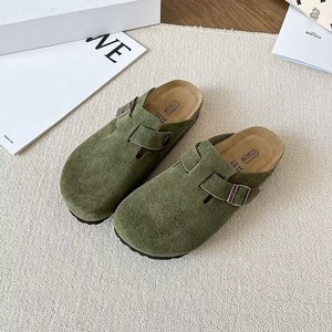 Mules Birkenstock au design original, sabots unisexes avec semelle intérieure en liège souple, soutien de la voûte plantaire, tige en cuir, à enfiler, antidérapantes - Product Image 3