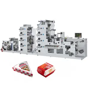 Factory Price automatic 6 Colors Jumbo Roll to Roll Paper Cup printer Sticker Label Flexo Printing Machine
