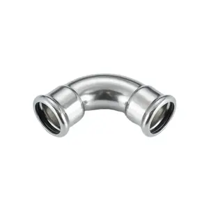 Compression High Quality 304 316 Stainless Steel 90-degree Elbow Tube Compression Fittings For Water And Air Compression Systems