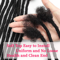 Fournisseur Chaud Dreadlocks Cheveux Humains Rasta Homme Dreadlock Extensions Cheveux Humains pour Hommes Loc Extensions Vrais Cheveux Humains