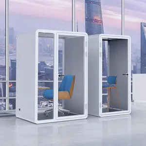 定制35db隔音便携式工作室展位聊天展位电话亭可用于个人工作场所