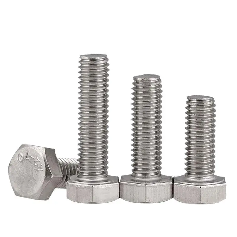 High quality Din933 hex bolt A2 Stainless Steel hex bolts