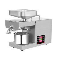Máquina de prensa de aceite de coco de sésamo para el hogar, productos más populares, mini máquina de prensa de aceite fría y caliente