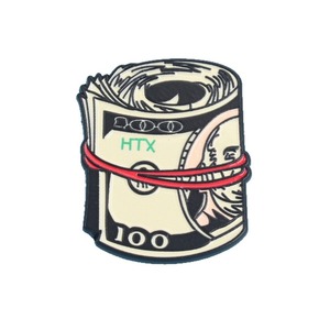 Pin de esmalte con diseño de billetes de 100 dólares enrollados, broche de solapa con apilamiento de <span class=keywords><strong>dinero</strong></span> en efectivo - Product Image 4