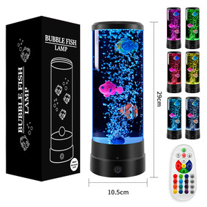 Led 거품 물고기 분위기 램프 침실 테이블 램프 선물 아크릴 스마트 밤 빛 해파리 램프 - Product Image 2
