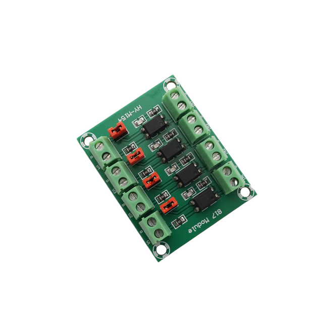 4 Channel Optocoupler Module PC817 DC 3.6 30V Signal Isolation Converter Board for Microcontroller