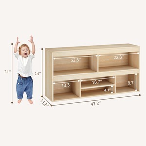 <span class=keywords><strong>Rangement</strong></span> moderne en bois pour jouets, 6 cubes, étagère pour enfants, meubles de chambre et de salon peu encombrants pour garçons et filles - Product Image 5