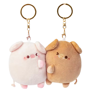 Llavero de Peluche de Cerdo Kawaii Personalizado con MOQ Bajo, Juguete de Peluche Suave de Animal, Mini Colgante de Cerdo para Adornos de Bolsos, Regalo de Cumpleaños - Product Image 1