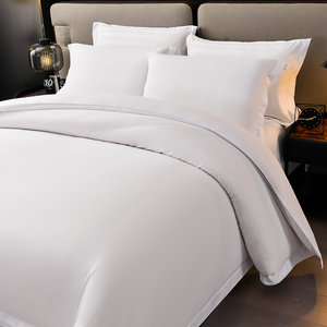 Khách Sạn Sang Trọng 4-Mảnh Cao Cấp Bông Bộ Đồ Giường Đặt Percale Tấm Ga Giường Với Cổ Điển Hemstitching Sang Trọng Cao Cấp Bộ Đồ Giường Đặt - Product Image 4