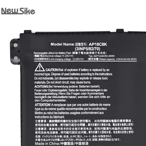 แบตเตอรี่แล็ปท็อป AP18C4K AP18C8K สำหรับ ACER for <span class=keywords><strong>Aspire</strong></span> Swift 3 SF314 <span class=keywords><strong>A514</strong></span>-52 A515-54 A515-43 Chromebook หมุนได้ CP713-2W A515-54บาง<span class=keywords><strong>5</strong></span>ตัว - Product Image 5