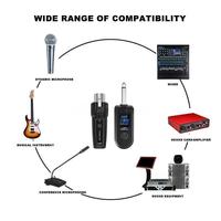 Dernier émetteur et récepteur de guitare sans fil de WTU-03 privée Transmetteur et récepteur sans fil Microphones filaires 100m
