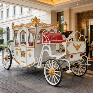 Chariot de mariage électrique à 4 roues personnalisé pour la photographie de mariage et les réceptions, chariot de chevaux le plus populaire - Product Image 1