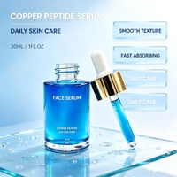 Sérum multi-peptides au cuivre avec acide hyaluronique, hydratant, anti-âge, réparateur de la barrière cutanée, illuminateur et éclatant pour la peau