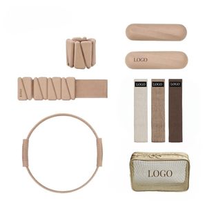 Set de Accesorios de Pilates: Mancuernas de Silicona, Pesas de Tobillo, Anillo de Pilates Marrón Chocolate, Kit de Pilates Power para Mujer - Product Image 5