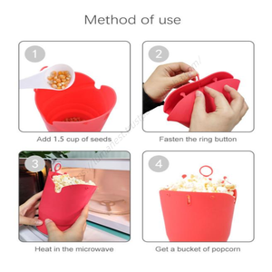 Máquina para Hacer Palomitas de Maíz en Microondas Syh173, Tazón Plegable de Silicona - Product Image 5