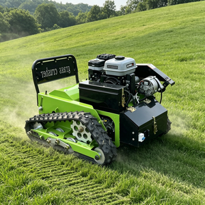 Tondeuse à fléaux RC 550 mm, <span class=keywords><strong>4</strong></span> temps, télécommandée, à essence, mini robot chenillé pour la coupe de l'herbe et des mauvaises herbes sur les pentes de jardin - Product Image 1