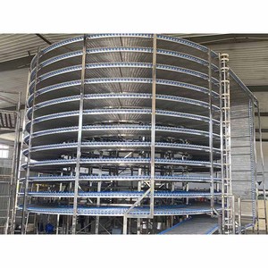 <span class=keywords><strong>Spiral</strong></span> Gefrier schrank Kühlturm für Bäckerei Edelstahl <span class=keywords><strong>Spiral</strong></span> draht Mesh Förderband - Product Image 3