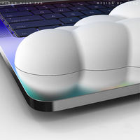 Support de poignet transfrontalier en coton à mémoire de forme et silicone pour clavier cloud et tapis de souris en cuir, vente en gros