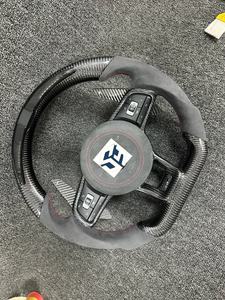 Volant sport en fibre de carbone compatible avec Volkswagen <span class=keywords><strong>Golf</strong></span> 4 5 6 <span class=keywords><strong>7</strong></span> 8 GTI <span class=keywords><strong>R</strong></span> MK5 MK6 MK7 MK8 <span class=keywords><strong>2017</strong></span>, mise à niveau du modèle ancien vers le nouveau modèle - Product Image 2