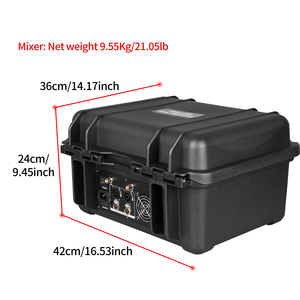 YAIKA GT10M - Console de mixage audio amplifiée avec 2 microphones sans fil portatifs, 8 canaux aviation, 550 W*2 - Product Image 6