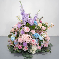 C-592 Vente en gros de boules de fleurs de mariage de 30 cm, 40 cm, 50 cm, bleu rose, centre de table pour la décoration de fête de mariage