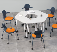 Chaise d'attente noire en plastique pour salle de réunion de bureau