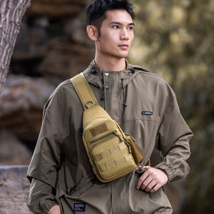 Men's Tactical Chest <b>Bag</b> Nylon 20-35L Wear Resistant Breathable Outdoor Leisure Travel Crossbody Shoulder <b>Bag</b> - Product Image 2